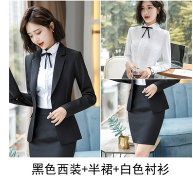 Hot Work business Women's skirt suits Set for women blazer office lady clothes Coat Jacket suit