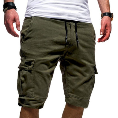 High quality  Mens Shorts Fitness Casual Workout Short Pants Men's Multi-pocket Sports Shorts