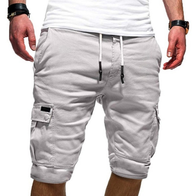 High quality  Mens Shorts Fitness Casual Workout Short Pants Men's Multi-pocket Sports Shorts