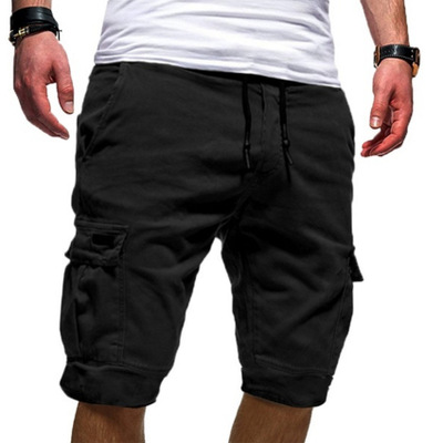 High quality  Mens Shorts Fitness Casual Workout Short Pants Men's Multi-pocket Sports Shorts