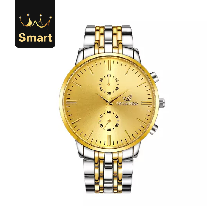 High quality Men's Wrist Watches Top Brand Luxury Orlando Clock Stainless Steel Men's Watch