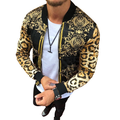 High quality Men's jacket Cardigan Zipper Bomber Spring Male Coats Casual Streetwear Stripe Slim Jackets