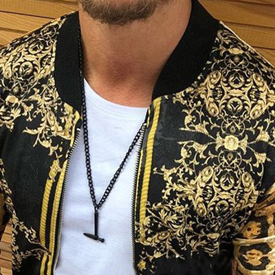 High quality Men's jacket Cardigan Zipper Bomber Spring Male Coats Casual Streetwear Stripe Slim Jackets