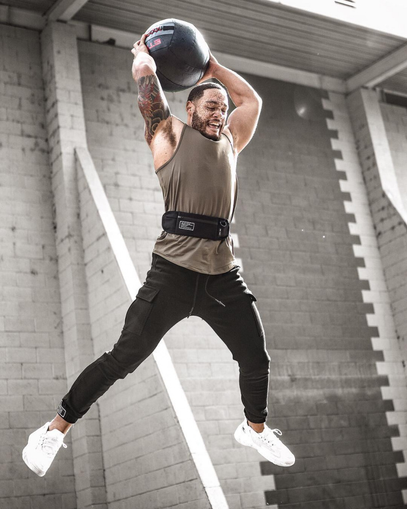 Men's Clothes Trousers Men's Fashion Cotton Button Men's Large Size Fitness Training Pants