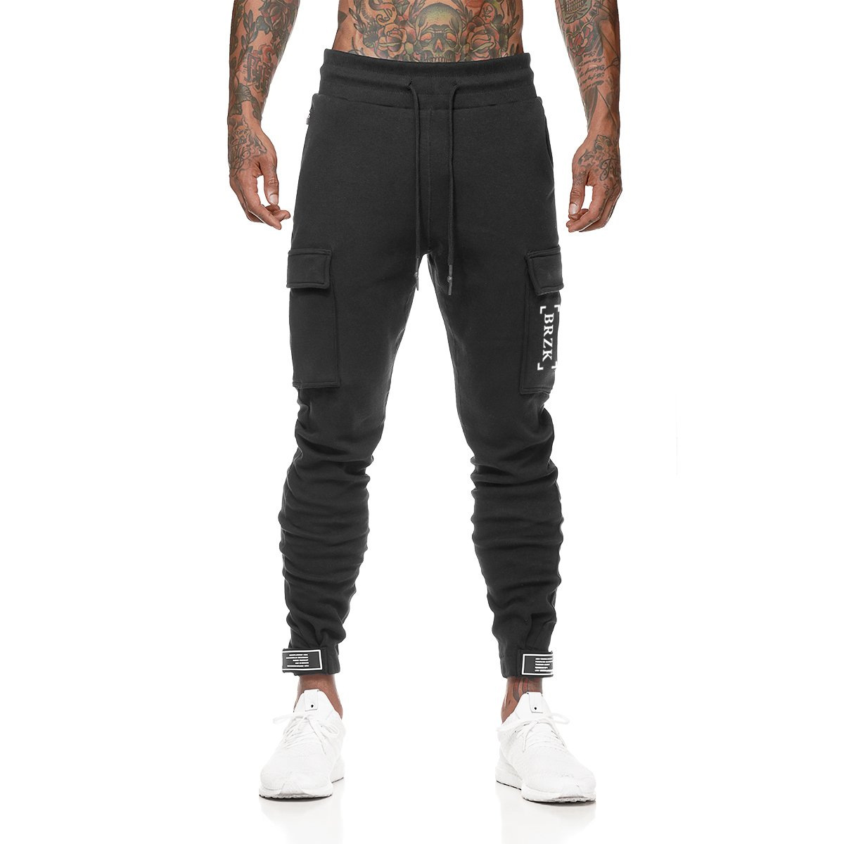 Men's Clothes Trousers Men's Fashion Cotton Button Men's Large Size Fitness Training Pants