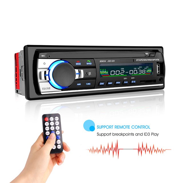 Bluetooth Car Stereo Audio In-Dash FM MP3 Radio Player with AUX-IN SD USB Car Radio Player