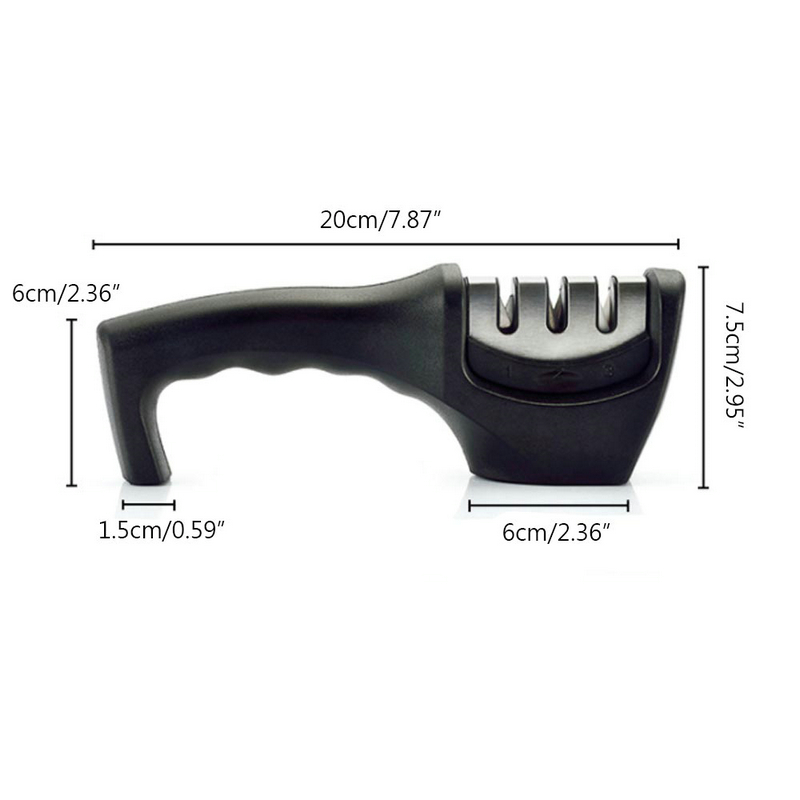 Knife Sharpeners 3 Stages Professional Kitchen Sharpening Stone Grinder knives Kitchen Knife Accessories