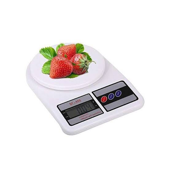 Electric kitchen weighing scale + free garlic crusher