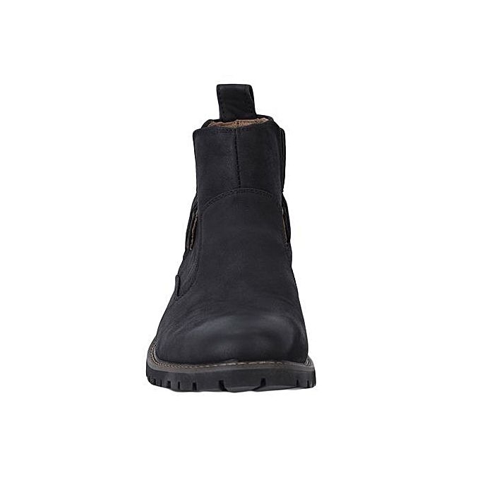 Men Casual Official Formal Business Ankle Boots Normal Fitting Rubber Sole PU Suede Leather Sizes 39-45Slip On Boots Generic All Weather Boots Colour Black Anti Slip Design