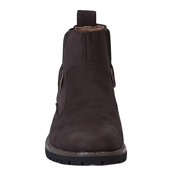 Men Casual Official Formal Business Ankle Boots Normal Fitting Rubber Sole PU Suede Leather Sizes 39-44 Slip On Boots Generic All Weather Boots Colour Brown Anti Slip Design B