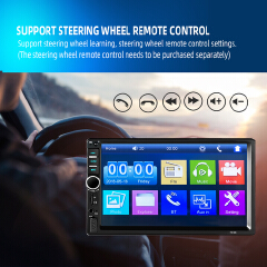 7-inch high-definition Bluetooth car MP5 player, mobile interconnection, Bluetooth hands-free reverse camera 7018B，1080P playback