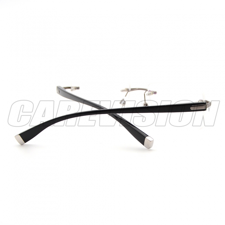 Rimless Flexible Reading Glasses UV400 Coating Lens Reader Silver +0.25 ~+4.00 Grey