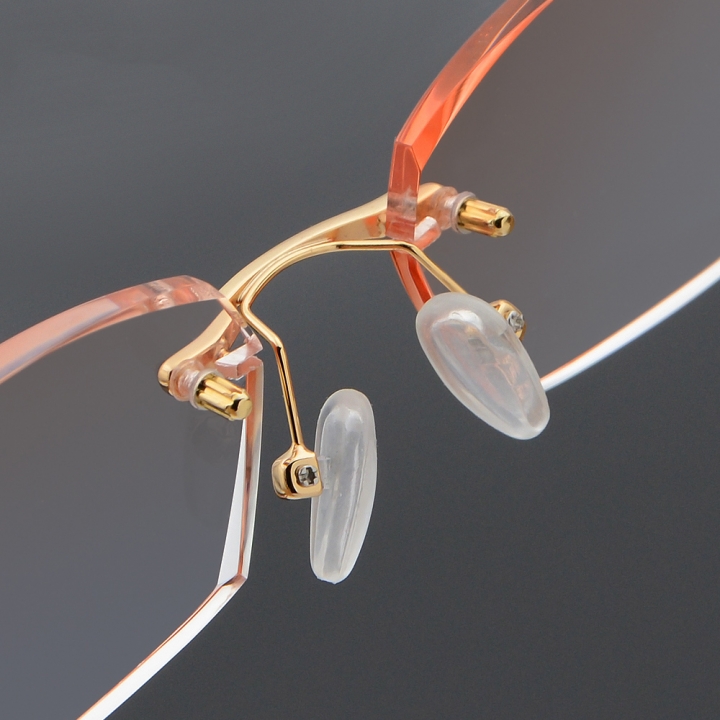 Fashion Rimless Cutting Edge Tinted Reading Glasses +1.00 to +3.00 Eyewear Men