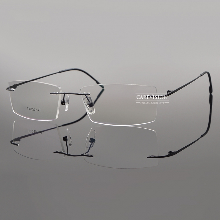 Titanium Alloy Rimless Reading Glasses Eyewear Optical UV400 Readers +0.50 ~+5.00