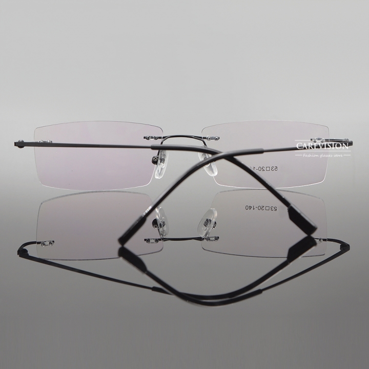 Titanium Alloy Rimless Reading Glasses Eyewear Optical UV400 Readers +0.50 ~+5.00
