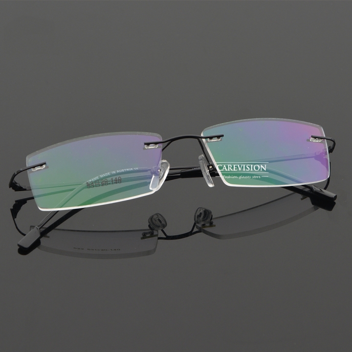 Titanium Alloy Rimless Reading Glasses Eyewear Optical UV400 Readers +0.50 ~+5.00