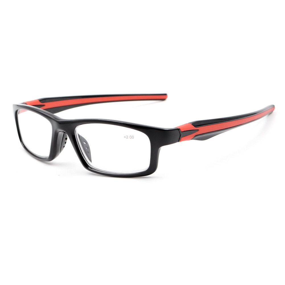 New Sporty Reading Glasses Silicone Temple Men's Reader +1.00 +1.50 +2.00 +2.50 +3.00 +3.50 +4.00