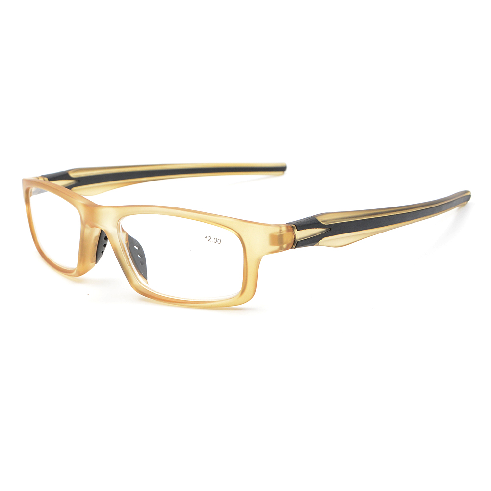 New Sporty Reading Glasses Silicone Temple Men's Reader +1.00 +1.50 +2.00 +2.50 +3.00 +3.50 +4.00