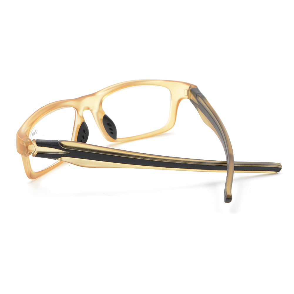 New Sporty Reading Glasses Silicone Temple Men's Reader +1.00 +1.50 +2.00 +2.50 +3.00 +3.50 +4.00
