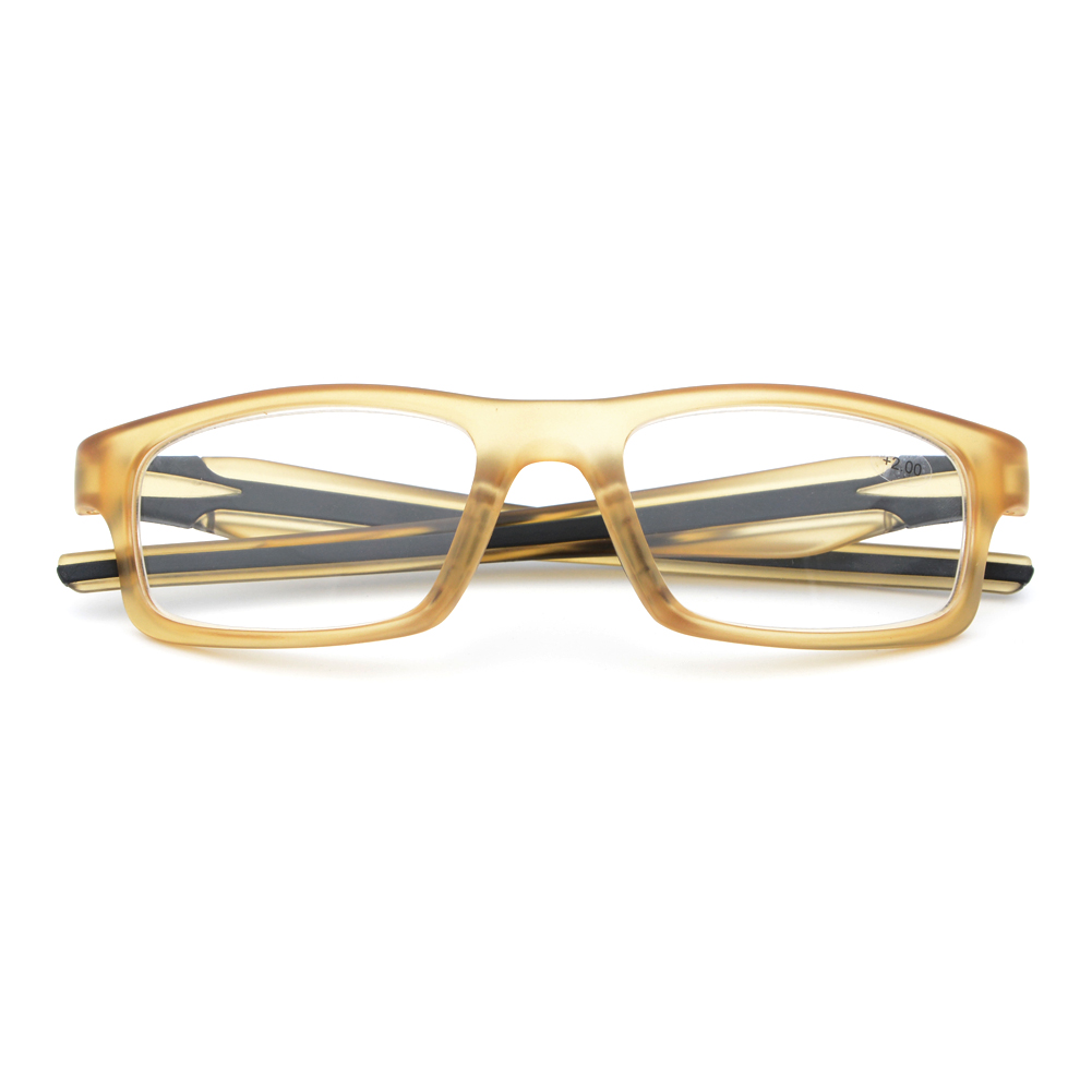 New Sporty Reading Glasses Silicone Temple Men's Reader +1.00 +1.50 +2.00 +2.50 +3.00 +3.50 +4.00