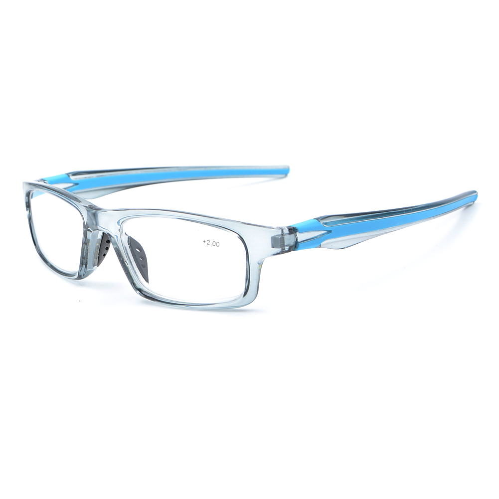 New Sporty Reading Glasses Silicone Temple Men's Reader +1.00 +1.50 +2.00 +2.50 +3.00 +3.50 +4.00