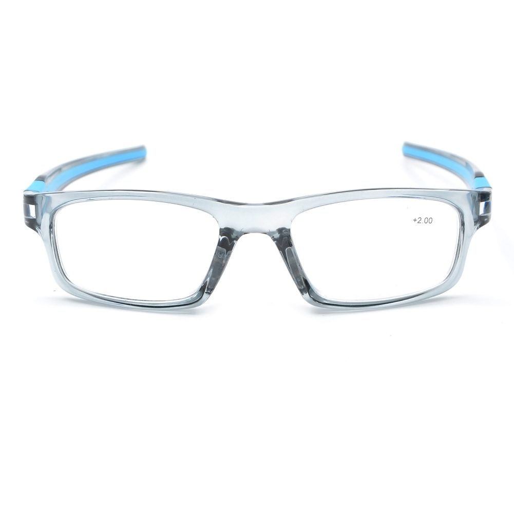New Sporty Reading Glasses Silicone Temple Men's Reader +1.00 +1.50 +2.00 +2.50 +3.00 +3.50 +4.00