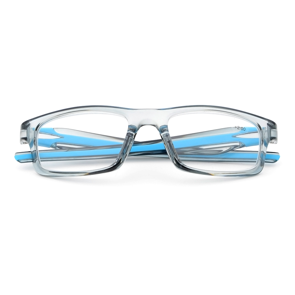 New Sporty Reading Glasses Silicone Temple Men's Reader +1.00 +1.50 +2.00 +2.50 +3.00 +3.50 +4.00