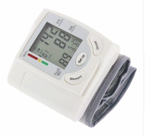 LCD Display Sphygmomanometers pulsometer Wrist Blood Pressure Monitor Heart Beat Rate