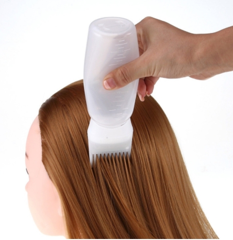 120ml Women's Fashion Hair Dye Bottle Applicator Brush Dispensing Salon Hairdressing Tool