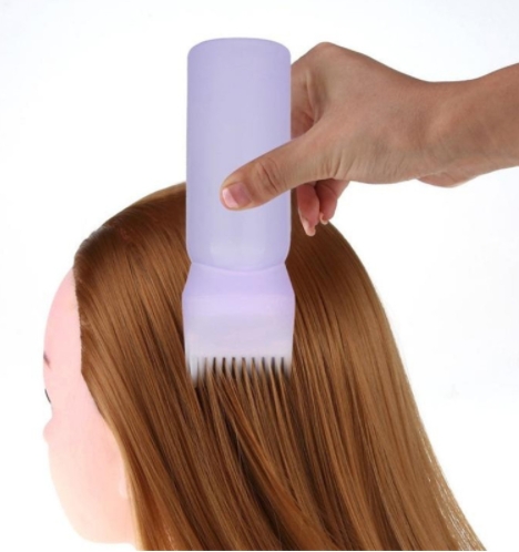 120ml Women's Fashion Hair Dye Bottle Applicator Brush Dispensing Salon Hairdressing Tool