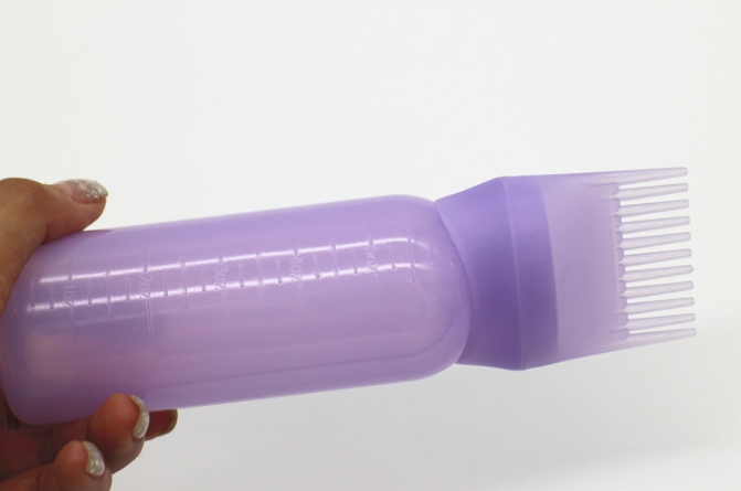 120ml Women's Fashion Hair Dye Bottle Applicator Brush Dispensing Salon Hairdressing Tool