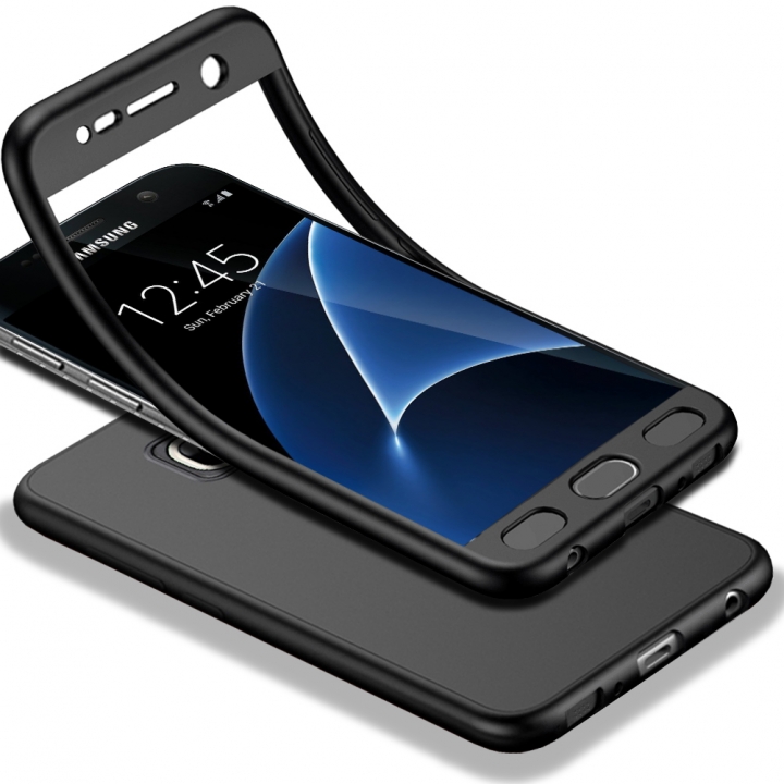 TPU Matte Finish Slim Cover 2 in 1 Full Coverage Protection Case for Samsung Galaxy S7