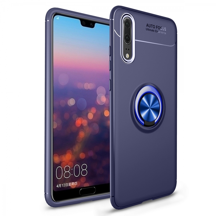 [Ring Bracket]TPU Shock Absorber Shell Creative Magnetic Car Bracket Cover for Huawei P20 Pro