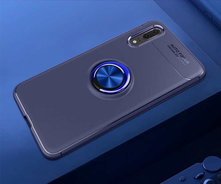 [Ring Bracket]TPU Shock Absorber Shell Creative Magnetic Car Bracket Cover for Huawei P20 Pro