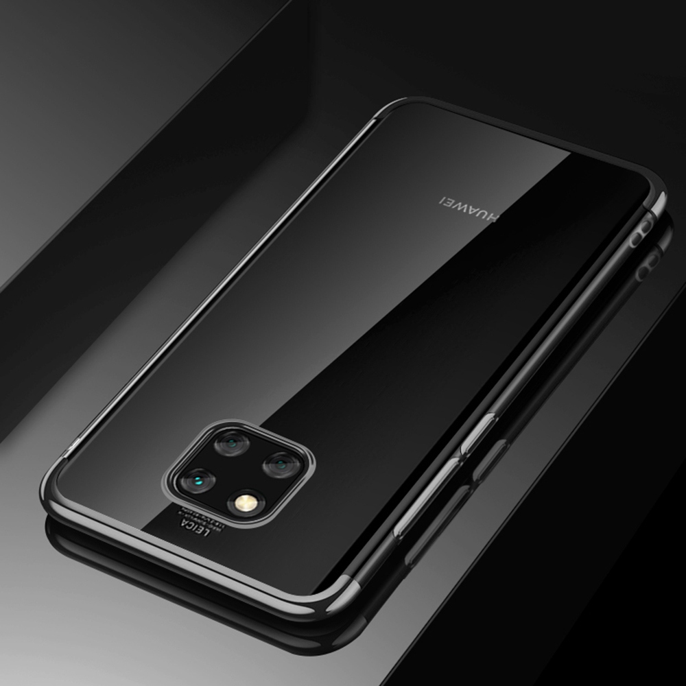 Soft TPU Transparent Plating Frame Shockproof Case for Huawei Mate 20 Pro