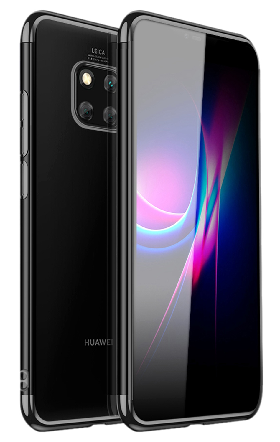 Soft TPU Transparent Plating Frame Shockproof Case for Huawei Mate 20 Pro