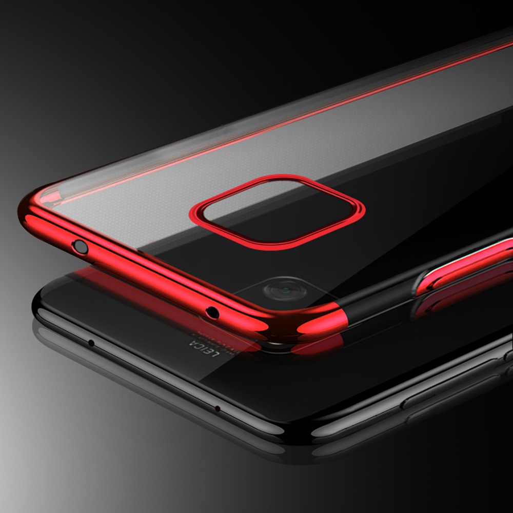 Soft TPU Transparent Plating Frame Shockproof Case for Huawei Mate 20 Pro