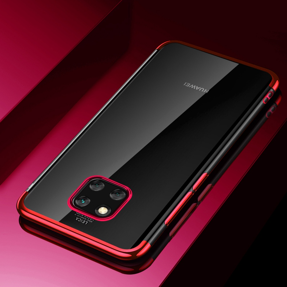 Soft TPU Transparent Plating Frame Shockproof Case for Huawei Mate 20 Pro