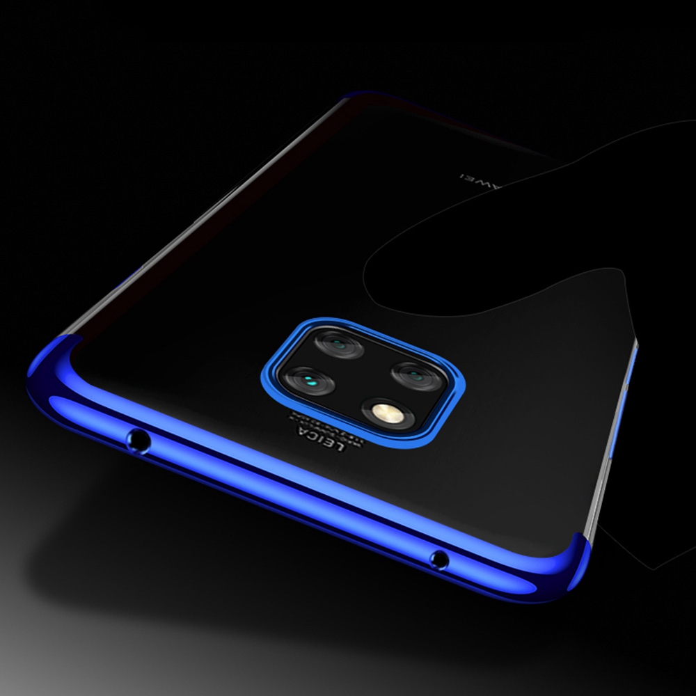Soft TPU Transparent Plating Frame Shockproof Case for Huawei Mate 20 Pro