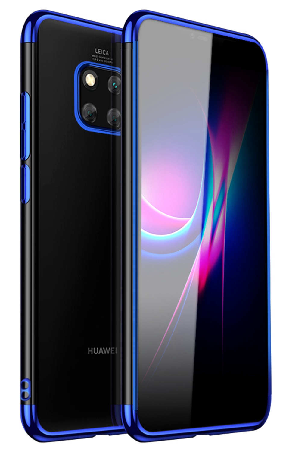 Soft TPU Transparent Plating Frame Shockproof Case for Huawei Mate 20 Pro