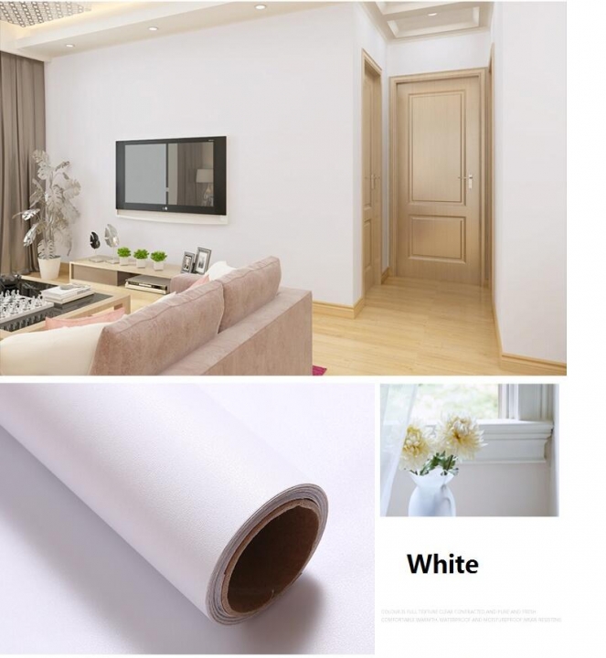 DIY Decorative Film Wardrobe Kitchen Cabinets Waterproof Wall Stickers PVC Self Adhesive Wallpaper