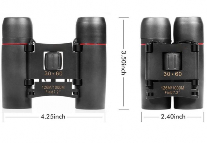 Telescope 30x60 Folding Binoculars with Low Light Vision for outdoor bird watch travell hunt camp