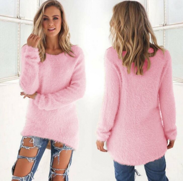 Fashion Sexy Ladies Sweater Coat Long Sleeve Soft Smooth Warm