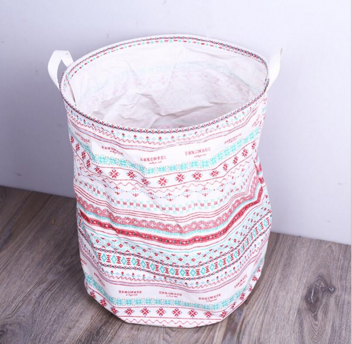 Waterproof Storage Basket Bag Dirty Laundry Basket Bag Clothes Storage Box Sundries Fabric Folding