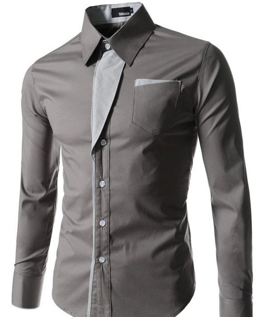 2019 New Fashion Camisa Masculina Long Sleeve Shirt Men Korean Slim Design Formal Casual Male Dress