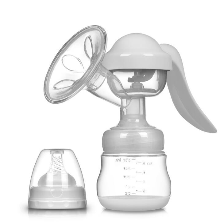 Manual Breast Feeding Pump Original Manual Breast Milk Silicon Free With Milk Bottle - image 6