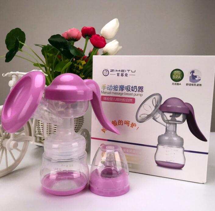 Manual Breast Feeding Pump Original Manual Breast Milk Silicon Free With Milk Bottle - image 4