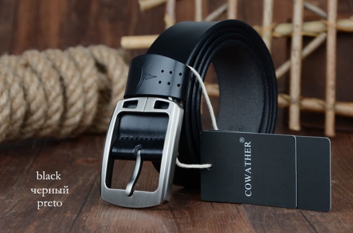 cowhide genuine leather belts for men brand Strap male pin buckle vintage jeans belt