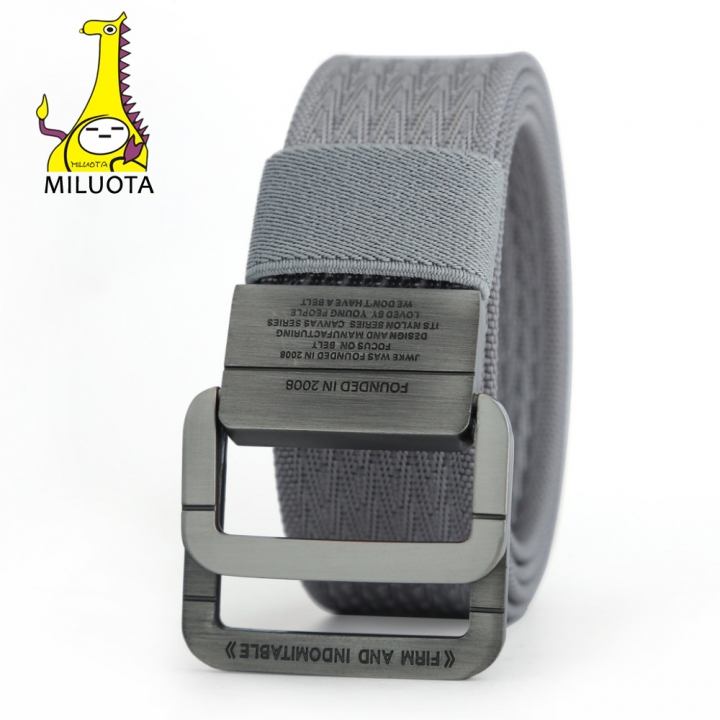 Military Equipment Tactical Belt Man Double Ring Buckle Thicken Canvas Belts for Men Waistband