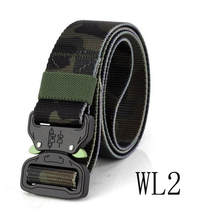 Military Equipment Army Tactical Belt Men Thicken Metal Buckle Sturdy Nylon Belt Combat Belts